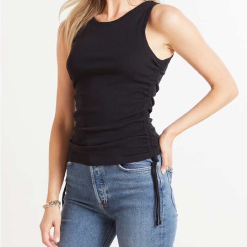 Good American Black Tank Top Size 2- Medium